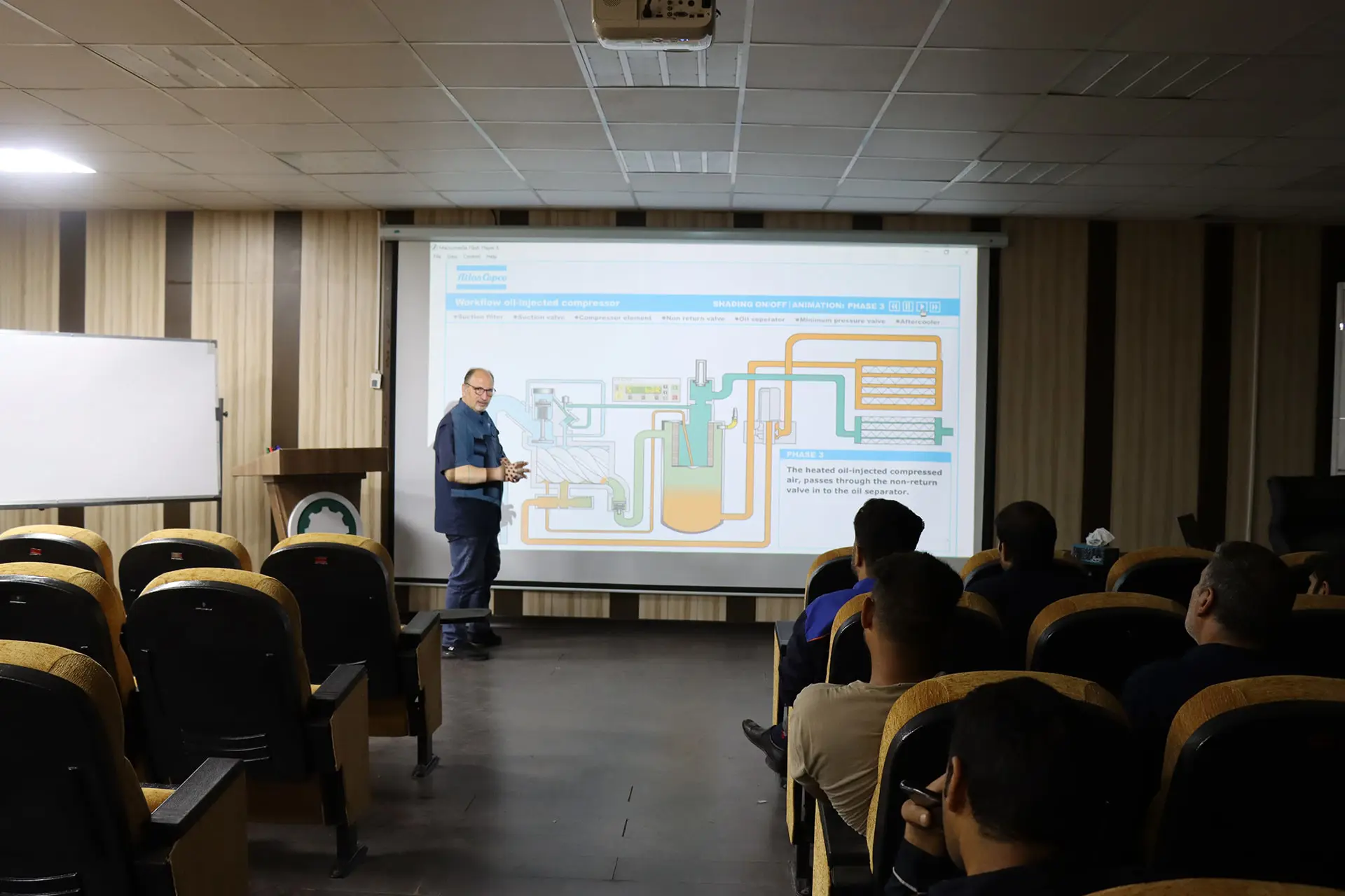 برگزاری کارگاه آموزشی با موضوع “کمپرسورهای اسکرو و تجهیزات درایور هوای فشرده”